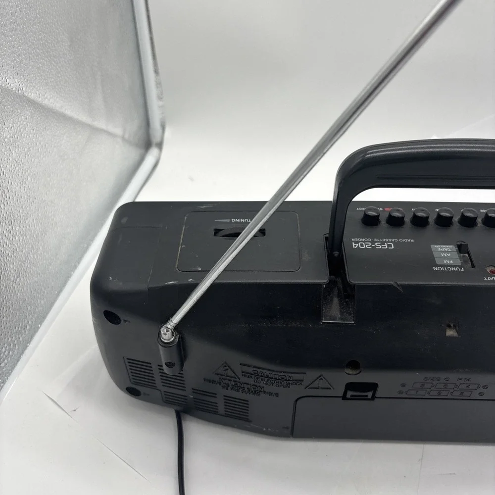 Vintage Sony CFS-204 Raido Dual Cassette Recorder  Boombox. Tape Needs Repair.